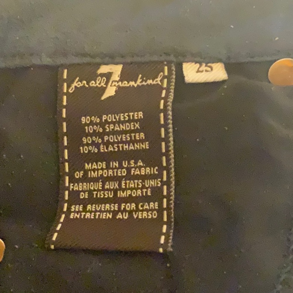 7 For All Mankind Dark Blue Skinny Jeans - Picture 5 of 5